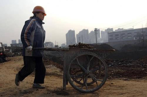 중국 건설현장 농민공[AFP]