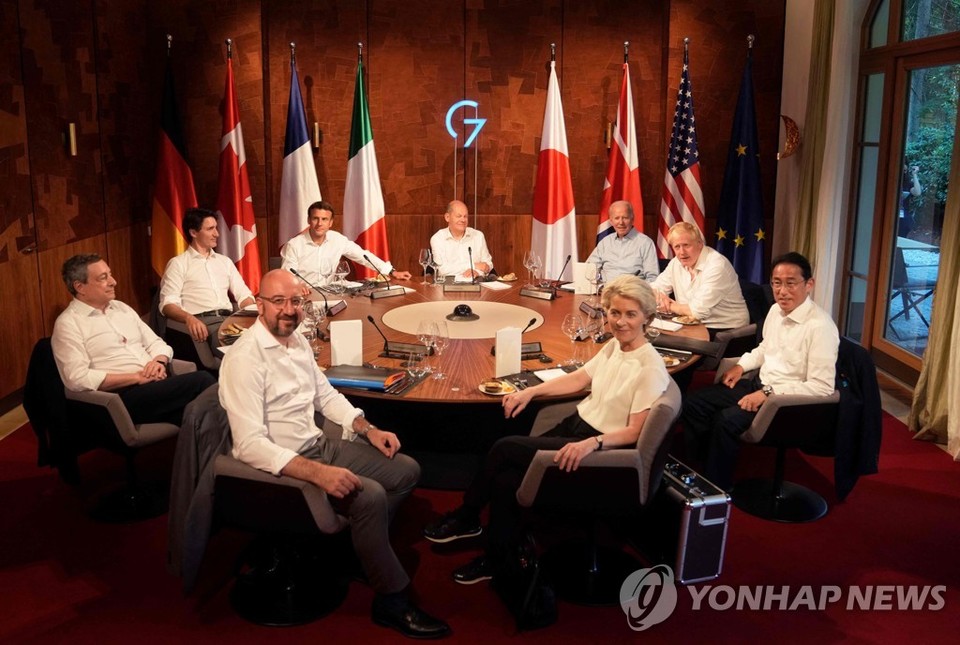 독일 엘마우성서 열린 G7 정상회의[AFP=연합뉴스 자료 사진]
