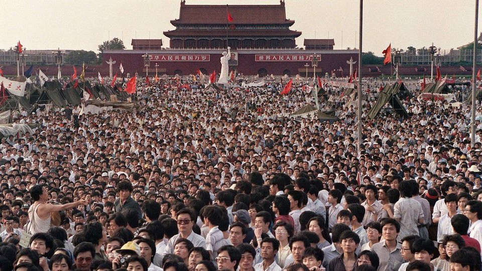 1989년 중국 베이징에서 발생한 텐안먼 사태[BBC. 위키미디어 제공]