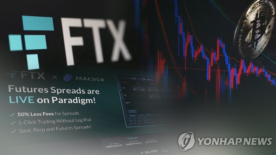 코인제국의 몰락…FTX 파산보호 신청(CG)[연합뉴스TV 제공]