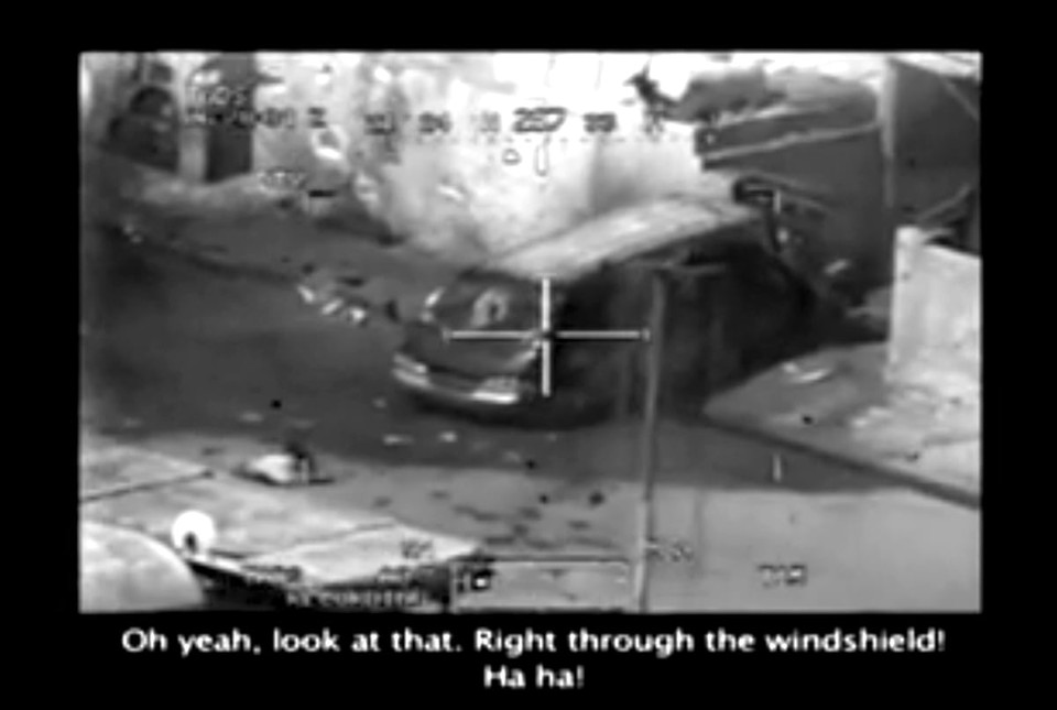 첼시 매닝 일병이 유출한 이라크에서의 미군 헬기 민간인 공격 동영상[위키미디어커먼스 제공]