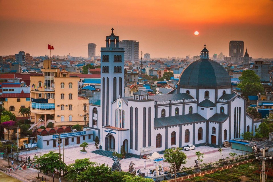 베트남 북부 남딩성에 있는 성당[위키미디어커먼스 제공]