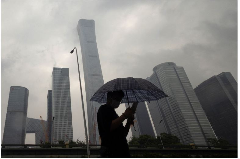   베이징의 금융 중심지. 사진=월스트리트저널
