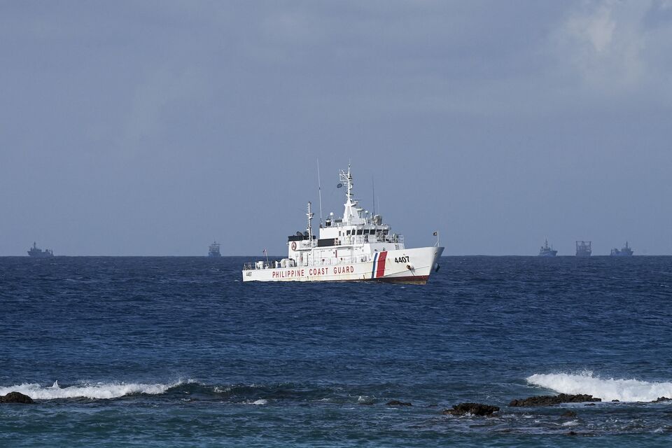 남중국해를 순찰 중인 필리핀 해양경비대 함정[AFP/게티이미지]