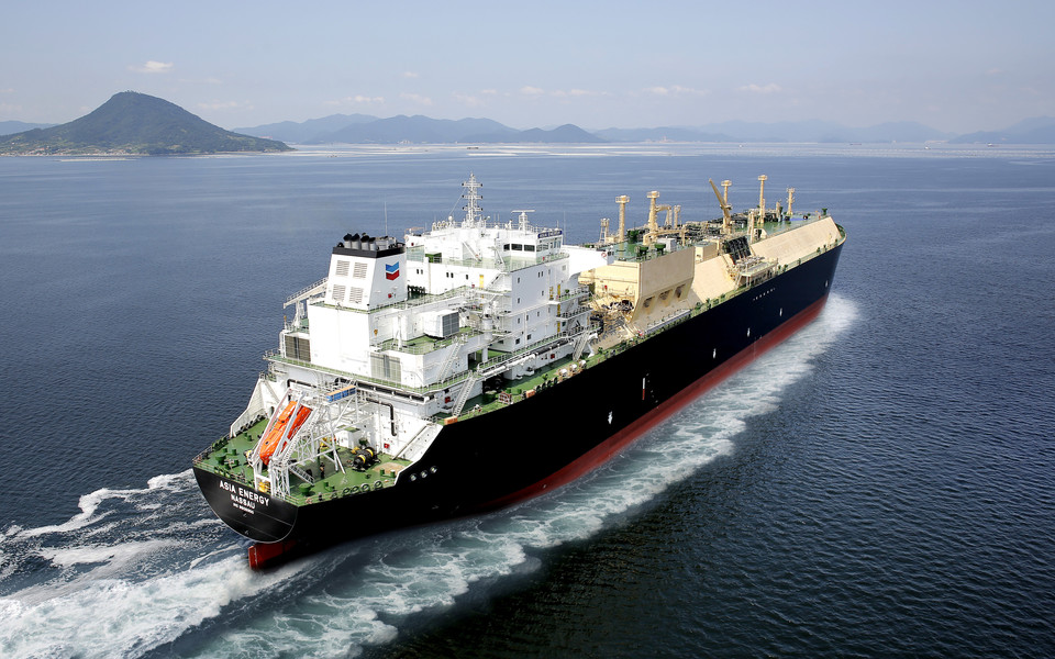 HD현대마린솔루션과 셰브론이 ‘저탄소 선박 개조 계약’을 16만 입방미터급 LNG운반선 아시아 에너지호(Asia Energy).(사진=HD현대마린솔루션)