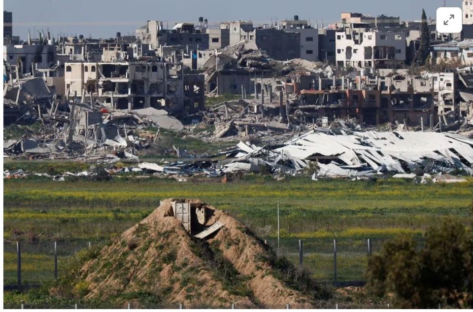   폐허로 변한 가자지구의 처참한 모습. 사진=로이터통신
