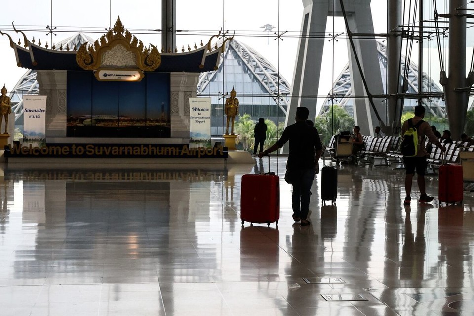태국 공항의 모습[Bloomberg 캡처]