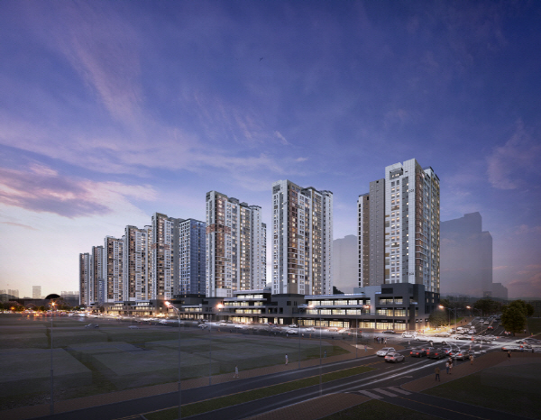 효성중공업·진흥기업, ‘해링턴 스퀘어 신흥역’ 주경 투시도