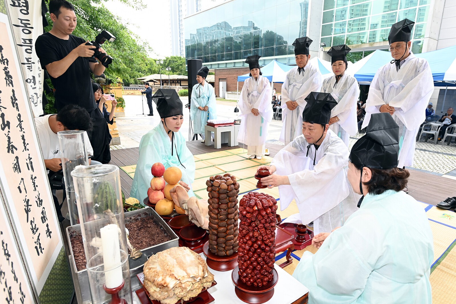 지난 5일, 부평역사박물관공원에서 열린 축제의 무사안녕과 구민 모두의 행복 및 안전을 기원하는 부평풍물축제 기원제. 사진=부평구