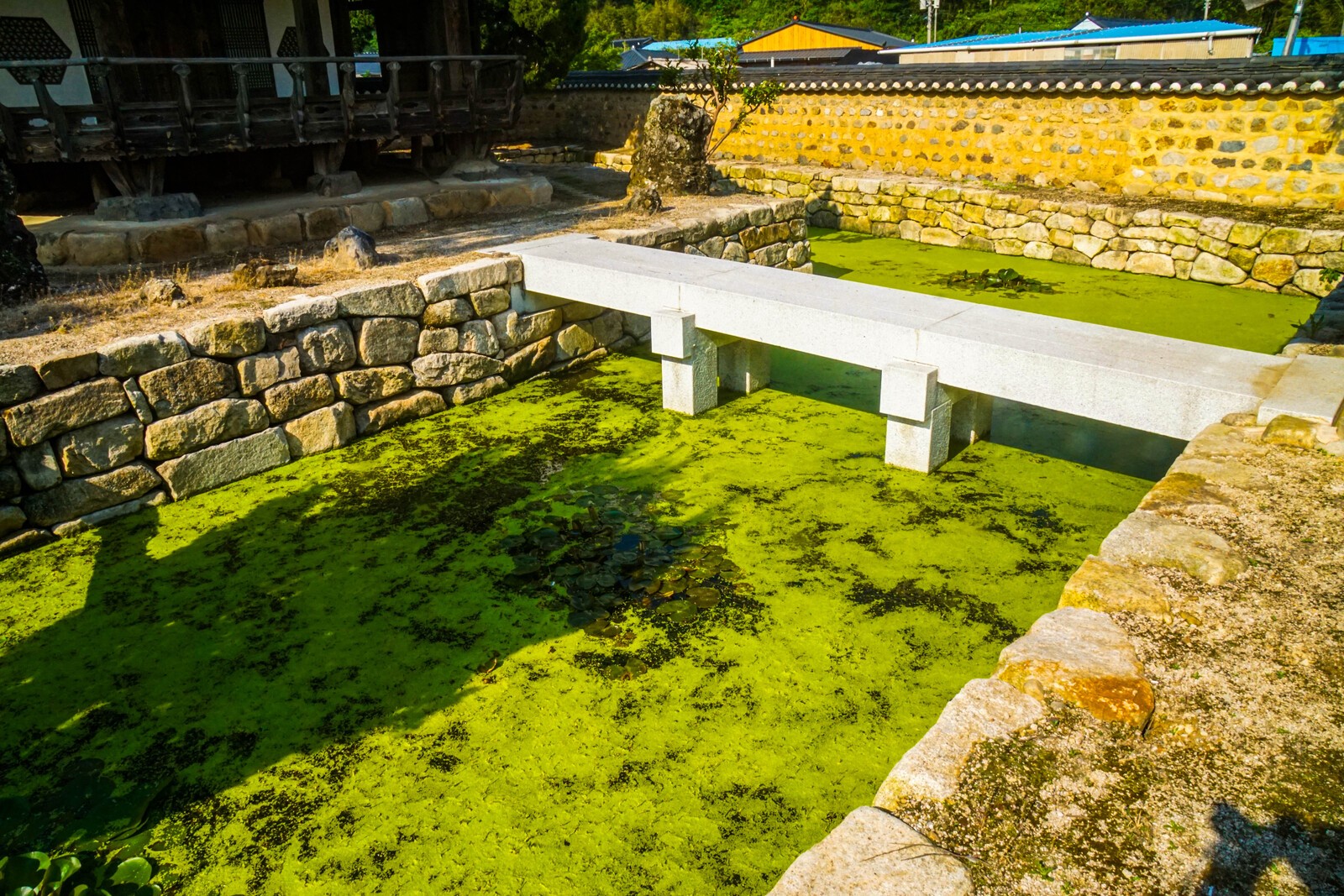 정자를 둘러싼 알파벳 ‘U’자형의 독특한 구조다.사진=김동완